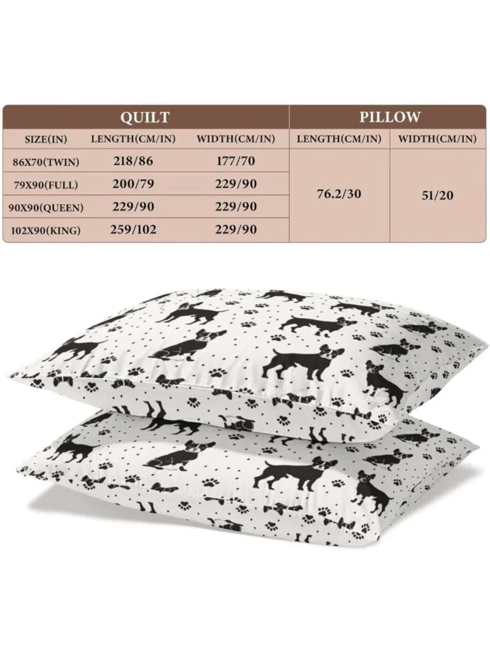 Cozy Boston Terrier Dog Queen Comforter Set - 3-Piece Soft Microfiber Bedding
